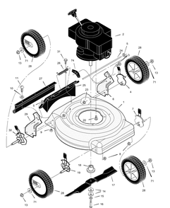 Part Location Diagram of 48X5028 Murray Decal, 20 4.5 Tec Centura